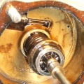 View of the speeder spring and pilot valve parts